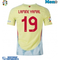Spain Lamine Yamal #19 Replica Away Shirt Euro 2024 Short Sleeve
